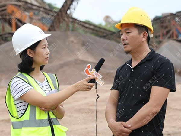 湖南張家界桑植縣何家坪采石場砂石生產線